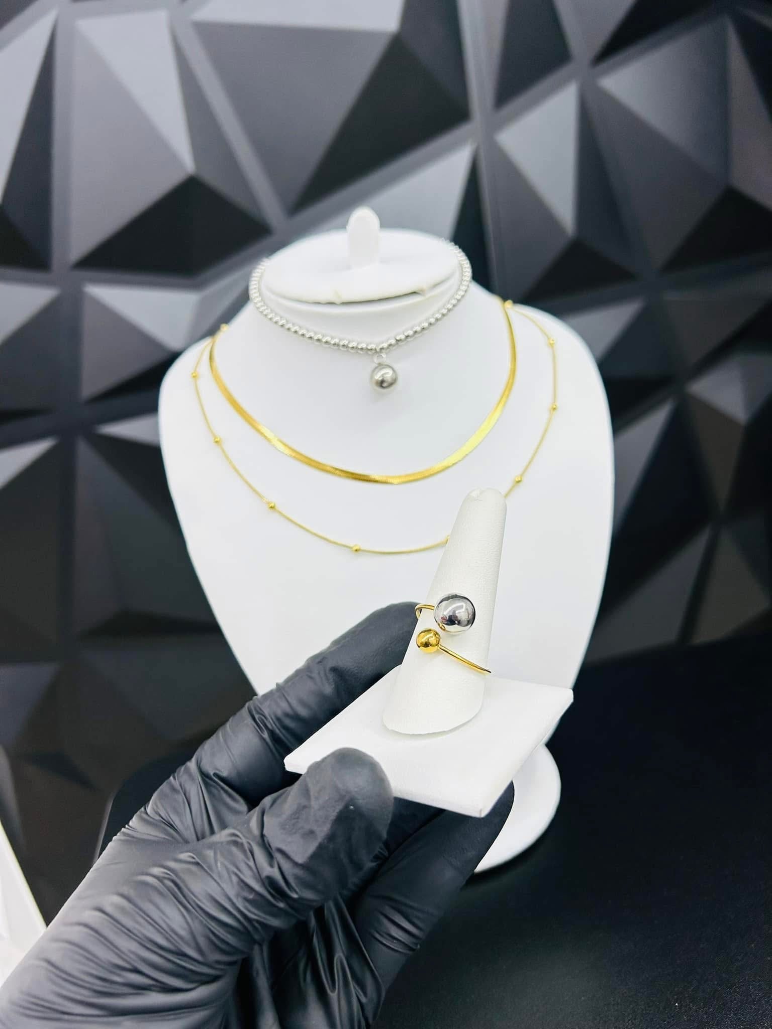 Trío Doble Tono - JM Jewelry